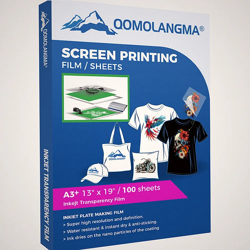 100 Sheets* 13" x 19" Waterproof Inkjet Transparency Film for Screen Print