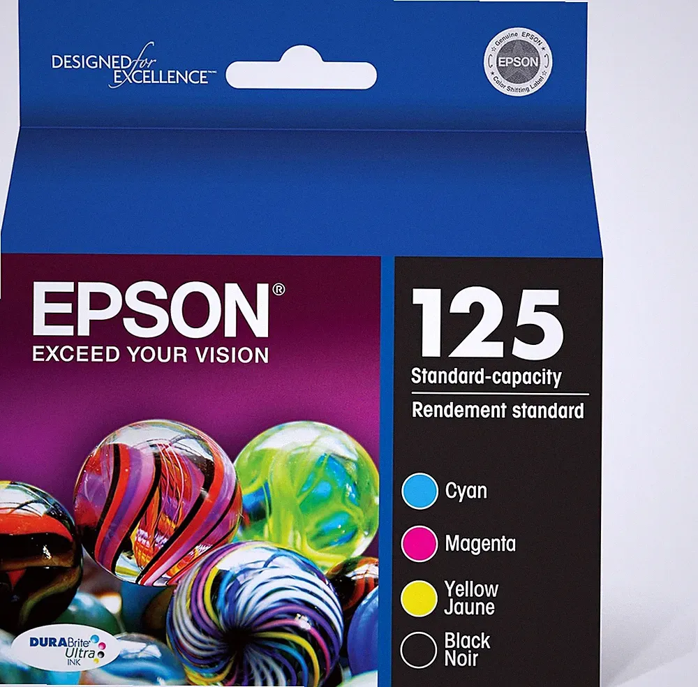125 Durabrite Ultra Ink Black & Color Cartridge Combo Pack for Stylus NX-125, 12