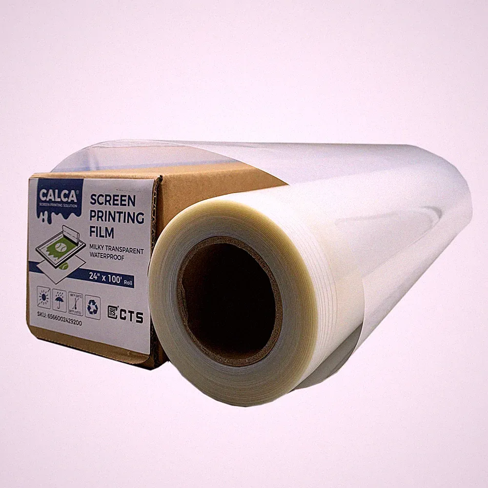 17" x 100FT Waterproof Inkjet Milky Transparency Film for Silk Screen Printing
