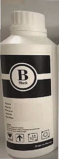 BLACK DYE FOR INKJET SCREEN PRINTING INK FILM PRINTERS ( 1, 000 ML ) WATERPROOF