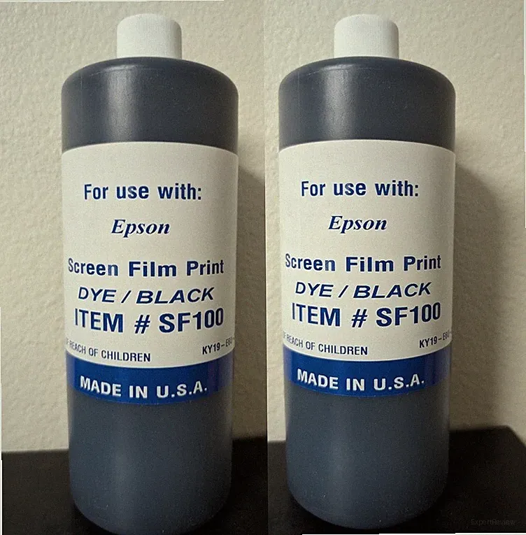 BLACK DYE FOR INKJET SCREEN PRINTING INK FILM PRINTERS ( 2, 000 ML ) WATERPROOF