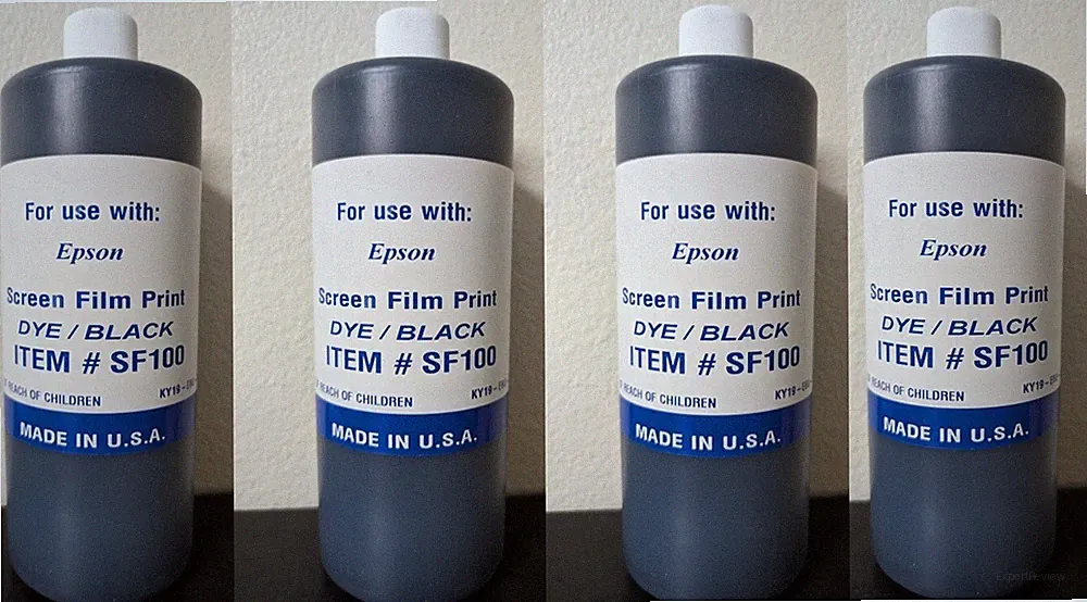 BLACK DYE FOR INKJET SCREEN PRINTING INK FILM PRINTERS ( 4, 000 ML ) WATERPROOF
