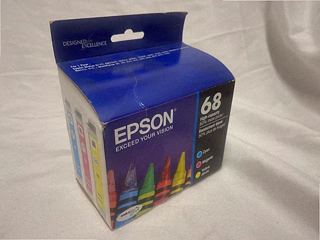 Epson 68 High Capacity Set Ink Cartridges Cyan, Magenta, Yellow